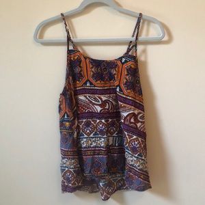 boho colorful summer tank